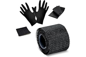 Poppstar taśma naprawcza 1m x 2,5cm, taśma z włókna szklanego z warstwą poliuretanową - mocniejsza niż taśma samoprzylepna, 1 rolka