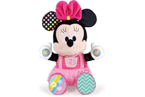 Clementoni Disney Baby Minnie Jouer et Apprendre Peluche Parlante, Multicolore, Standard, 17304