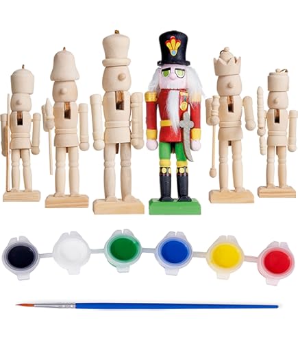 XSYKJGS Weihnachts Bastelset - 337 Teile Holzanhänger Zum Bemalen