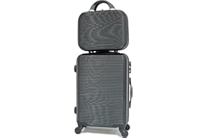 CELIMS ABS Cabin Size Suitcase and Vanity Case