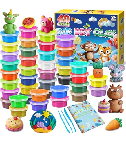 Luchtdroge klei 100 kleuren, modelleerklei voor kinderen, DIY Molding Magic Clay, cadeau voor kinderen