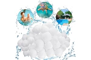JOYUE Kulki Filtrujące do Basenu 300 g Kulki Filtracyjne Basenu, Piłka do Czyszczenia Basenu, Używany do Filtrowania Basenów, Akwariów Materiał Filtracyjny Trwały i Wielokrotnego Użytku (300, Gramy)