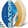 BPS New Zealand 'Gator' Skimboards with Colored EVA Grip Pad and High Gloss Clear Coat | Wooden Skim Board for Kids and Adults | Choose from 3 Sizes