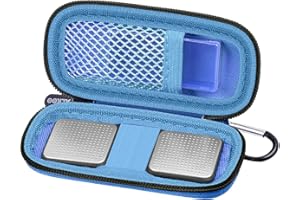 CASMILEE Custodia per monitor cardiaco compatibile con AliveCor KardiaMobile 6L – Monitor ECG compatibile con smartphone 6 misurazioni per dispositivi Apple e Android – Solo custodia (blu scuro)