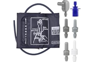 ‎HUIGULI Huiguli Oberarm Blutdruckmanschette, 22-52cm XXL Extra Große Manschette, Blutdruckmanschettenarm mit 6 Stück Gelenken, Kompatibel für Omron Blutdruckmessgerät