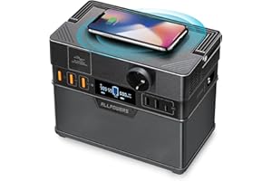 ALLPOWERS S300 Station électrique portable 288Wh avec sortie CA 300W et USB-C 100W, fonction UPS ultra-silencieuse 30 dB, générateur solaire à charge rapide 1 heure pour camping, voyage, urgence
