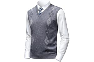 Herothorn Argyle-tröja för män västar klassisk V-ringad ärmlös pullover grå svart stickade kläder fina linnen för pappa make