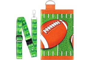 WAWSAM Portafoglio Bambino, Rugby Portamonete Bambino con Cordino, Portafoglio da Ragazzo Porta Carte, Cerniera Portafoglios compatto a tre Ante per Bambini Adolescente Regalo