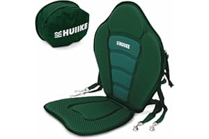 Siege Paddle Gonflable et Kayak avec 4 Sangles Réglables - HUIIKE | Siège Paddle Gonflable avec Sac Arrière, Accessoire Sup | Kayak Seat, Canoe et Paddleboard | Stand Up Board Accessoire pour Peche