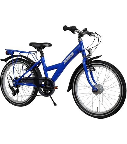 kinderfahrrad 20 zoll mit nabendynamo XB3 6-Gang StVZO Grün Sport & Freizeit Style:White 36V WINTER - FUSSBALL -