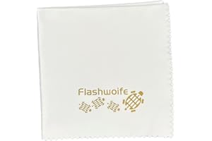 ‎FLASHWOIFE Flashwoife, extra feines Micro-Faser (Nano-Faser) Reinigungstuch, RT20W, Microfaser Putztuch 20x20 cm, weiß