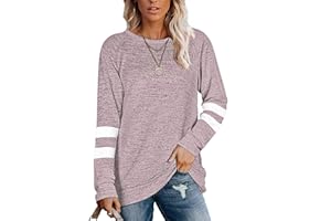MOLERANI Sweatshirt Women's Long-Sleeved Crew Neck Oversize Pullover Tops Leisure T Shirts for Autumn Winter S-3XL