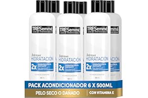 TRESemmé Acondicionador Intensa Hidratación para pelo seco o dañado con Vitamina E, nutre y fortalece - Pack de 6 x 500ml, 1500 mililitro, 6