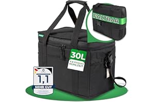 Cottara® Duża torba chłodząca, z szczelną izolacją, 30 l – składana, duża, na zakupy i piknik – idealna torba na zakupy, torba izolacyjna, torba piknikowa