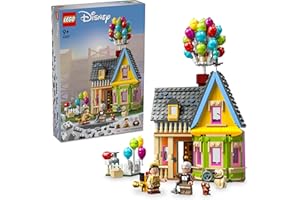 LEGO Disney and Pixar ‘Up’ House Buildable Toy with Balloons, Carl, Russell and Dug Figures, Collectible Model Set, Iconic Gift Idea for Kids, Girls & Boys 43217