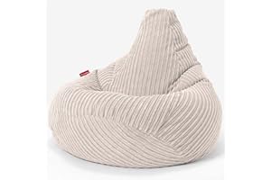 ‎LOUNGE PUG Lounge Pug, Gaming Sitzsack Sessel, Cord Creme