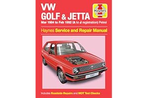 VW Golf & Jetta Mk 2 Petrol (Mar 84 - Feb 92) Haynes Repair Manual