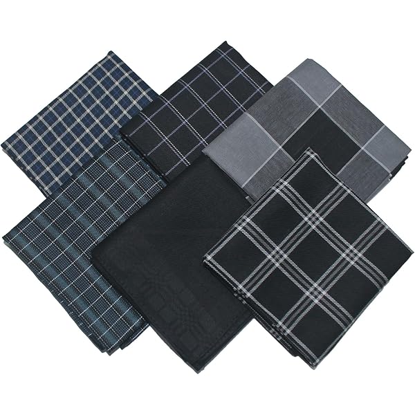 Milaget Mouchoirs en Coton pour Hommes Mouchoirs à Carreaux Mouchoirs Colorés pour 12 Pcs