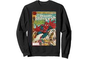 COTTON SOUL Marvel Spider-Man Vintage Comic Cover Sweatshirt
