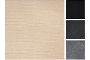 Vieshful Carpet Tiles Peel and Stick 50x50 cm, Self Adhesive Squares Carpet Floor Tile for Flooring Home Office Living Room Bedroom Commercial Apartment Khaki 10 Pack