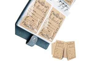 KICDER 100 Resealable Seed Packets for Vegetable Storage - Self-Sealing Envelopes for Seed Saving and Organization, Grid-Style Collection Book Included（Blue）