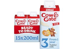 Cow and Gate 1 to 2 Years Growing Up Milk 200 ml (Pack of 15) - Packaging May Vary