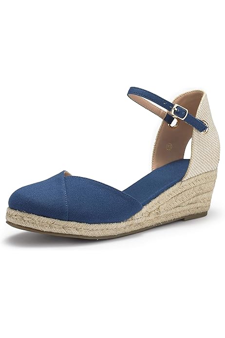 navy sandals closed toe