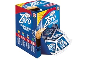Eridania - Eridania Zero, Dispenser di Dolcificante in Bustine da 1 gr, Formato da 180+30 Bustine Omaggio (210 g Totali), Senza Aspartame e Velocemente Solubile, Ideale in Bevande, Yogurt e Macedonie