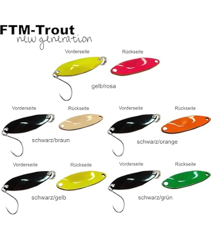 FTM Spoon Spark Forellenblinker 2,5g - 4er Set Für Spinnangeln