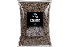 ZOMA Garden Pomice per Piante, Ideale per Piante Grasse Vere, Bonsai e Orchidee Pietra Inerte per Tutti i Substrati, Alta capacità di Drenaggio Formato 2 L
