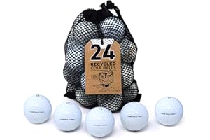 Second Chance Recycled Lake Golf Balls, 24 Grade B From Titleist Pro V1 - Lake Balls From Practice & Social Games, Used Golf Balls, Ideal From Practice and Play