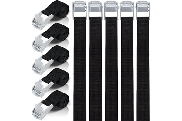 Correa de Amarre 35CM, 10 Piezas Cinchas de Amarre con Correas Tensoras de Presión, Cinturón Tensor de Carraca con Hebilla para Portaequipajes de Coche, Portabicicletas, Surf, Kayak, Motocicletas