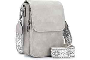 MUIIKOLA Sacs bandoulière femme,Petit Sac à Bandoulière,Besace Sacoche Messenger Téléphone Cuir PU Rigide Sac à Bandoulière Femme Portefeuille en Cuir PU avec Réglables Bandoulière