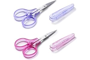 Beaditive particolare alta precisione forbici set (2-pc) sharp, belle tips | taglio di carta, scrapbooking, cucito, crafting | acciaio inossidabile | cover protettiva (Gelatina)