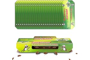 LUNEKUCK 25PCS Pièges à Cafards Collant Produit Anti Cafard Puissant Piege Anti Cafards Professionnel Attrape Cafards Non Toxique pour Jardin Maison Cuisine Salle de Bain Bureau