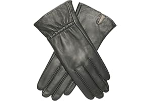 Acdyion Damen Winter Touchscreen Lederhandschuhe Warm Kaschmir Futter Outdoor Casual Elegant Elastisch Slim Winterhandschuhe