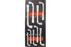 Fischer Darex - Module mousse 9 clés à pipe pour servante atelier