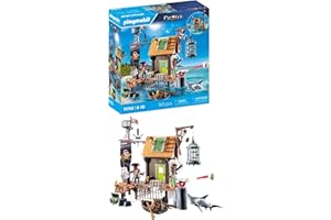 PLAYMOBIL | Pirates | Port Pirate avec Prison de Corsaires | Figurines de Pirates | Jouets de Pirates | Jouet pour Enfants dès 4 Ans | 71792