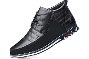COSIDRAM Mens High-top Boots Walking Casual Comfort Shoes Business Loafers Office Dress Outdoor Sneakers