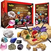 Greek Science My First Gem Digging Kit for Kids | Minerals for Kids, 15 Minerals and Gemstones, Exploration Minerals Gift for