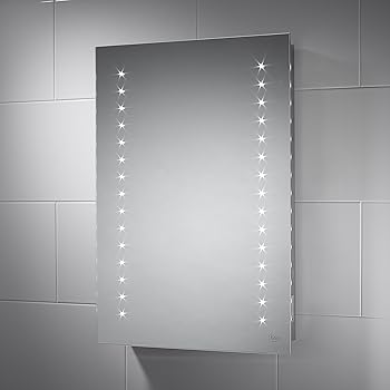 500 x 700 mm Modern Illuminated LED Bathroom Mirror with ...