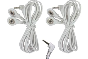 HCW Masculin 2.5mm TENS Connecteur d'électrode snap câbles pour machines TENS Une Paire