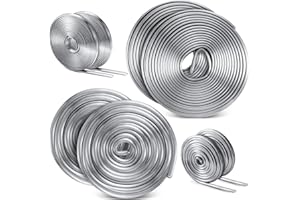 MorningRo 2 Stück 3,6 m runde U-Blei für Buntglas und 2 Stück 3,6 m runde H Hobby Came für Buntglas-Set, Buntglas-Zubehör, Hobby für Buntglasprojekte, Sonnenfänger