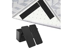 CLYDEWY Grippers for Mats on Carpet 24pcs Carpet Grippers for Rugs on Top of Carpet Corner Rug Gripper for Laminate Hardwood Floors Furniture tair Sofa Cushion Car Boot Liners Non Slip Sticky Grips(30mmx10mm)