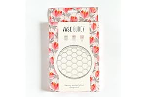 Vase Buddy, Reusable Silicone Flower Arranging Grid, Stretches Over The Rim of Vase, Self-Grips to Glass, for Easy Flower Arranging. Fits vase Openings from 12cm - 20cm (5" - 8").