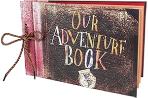 Vienrose Our Adventure Book Up Scrapbook Photo Album DIY Memory Scrap Book Hard Cover Anniversary Couple Gifts for Men Boyfriend Gifts