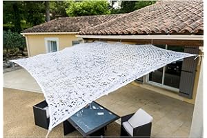 WERKA PRO Tela de Sombra Perforada Blanca 4 x 5m