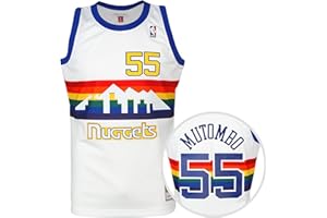 Mitchell & Ness Dikembe Mutombo Denver Nuggets Hombre White 1991-92 Swingman Jersey