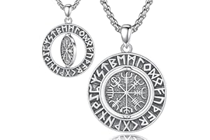 AEONSLOVE Collar Vikingo Plata de Ley 925 para Hombre Mujer, Colgante Árbol de la Vida Yggdrasil/Martillo de Thor/Runas Vikingas/Lobo Vikingo/Dragón, Joyas Nórdico