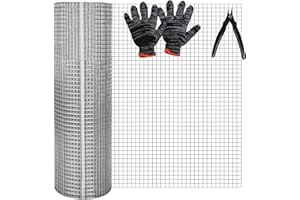 SDFNBRA Nagergitter-Rolle, verzinkter Draht, Metallgitter, Hardware, geschweißte Rolle zum Stoppen von Mäusen, als Gehege für Kleintiere, rostet nicht (6m x 20cm)